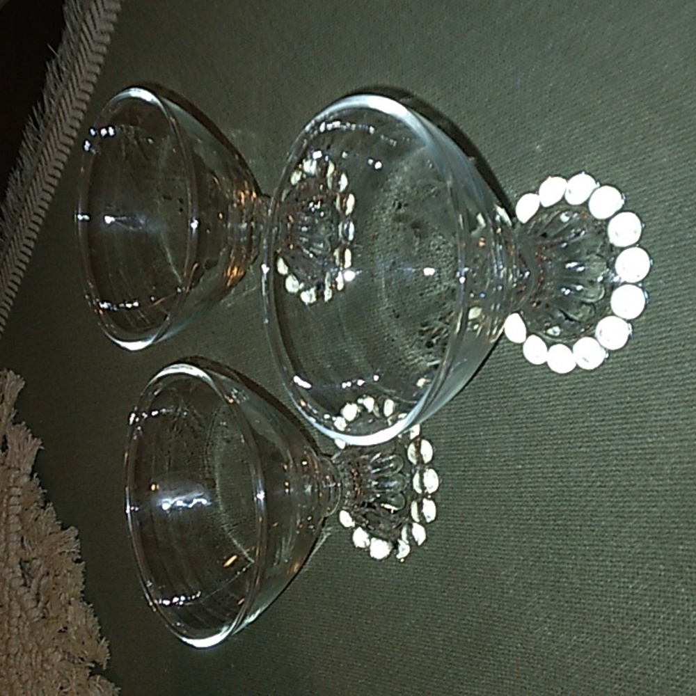 3 Vintage 1950's Anchor Hocking Boopie Sherbert/Dessert/Cocktail Glasses